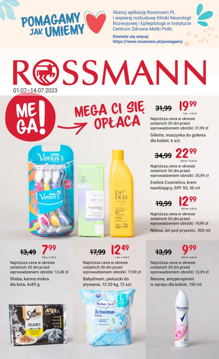 Mega! Mega ci się opłaca - Rossmann Gazetka promocyjna - W tym tygodniu - oferta 'brak'