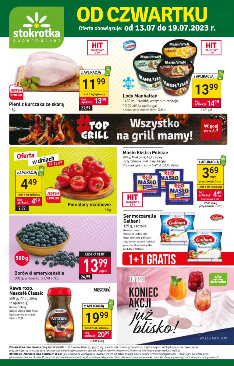 Gazetka promocyjna sklepu Stokrotka - Stokrotka Supermarket Od Czwartku - data obowiązywania: od 2023-07-13 do 2023-07-19