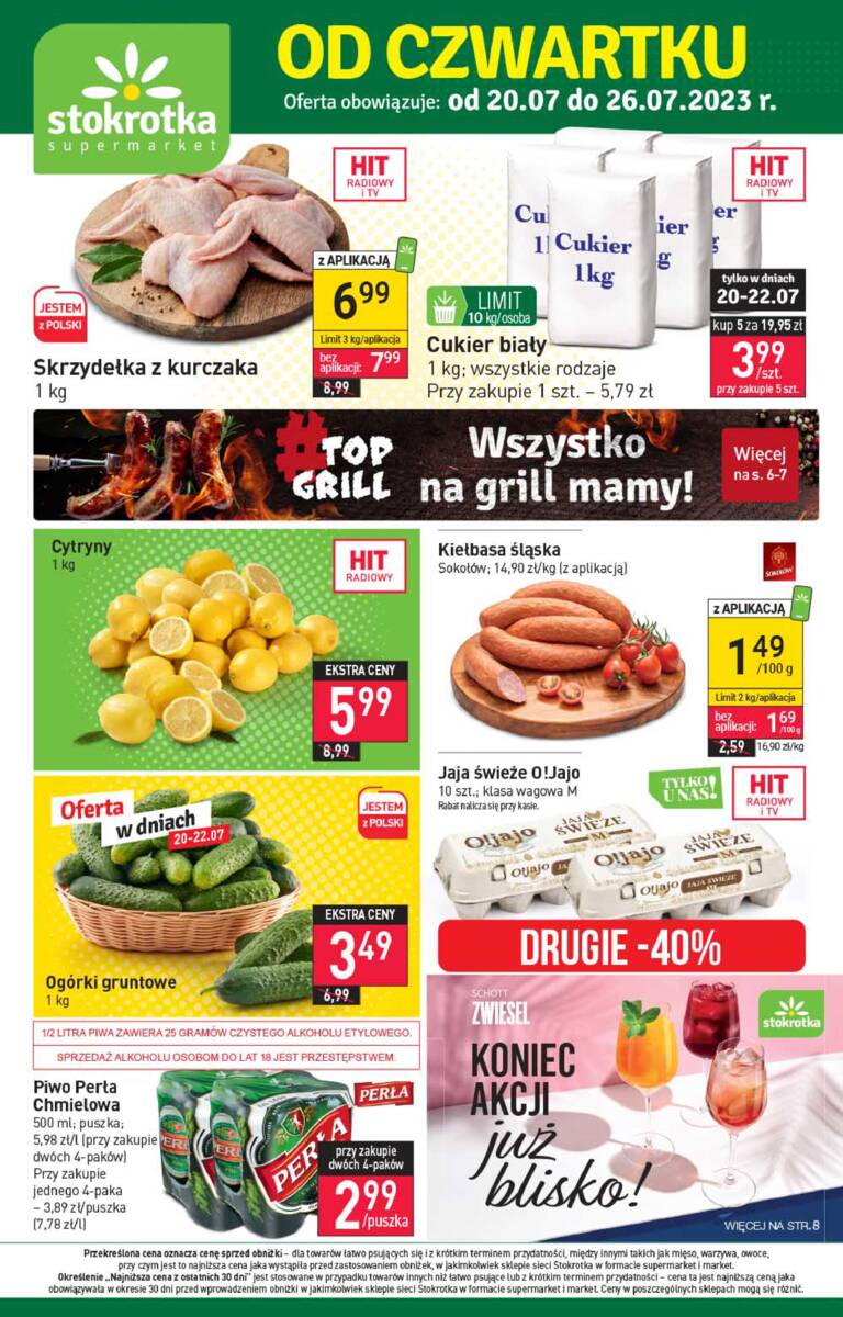 Gazetka promocyjna sklepu Stokrotka - Stokrotka Supermarket Od Czwartku - data obowiązywania: od 2023-07-20 do 2023-07-26