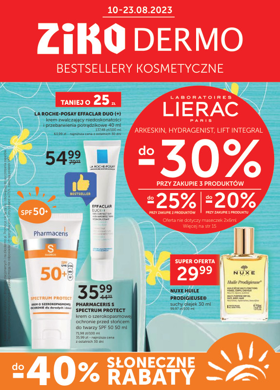 Gazetka promocyjna sklepu Ziko Dermo - Bestsellery kosmetyczne. do -40% słoneczne rabaty - data obowiązywania: od 2024-04-11 do 2024-05-28