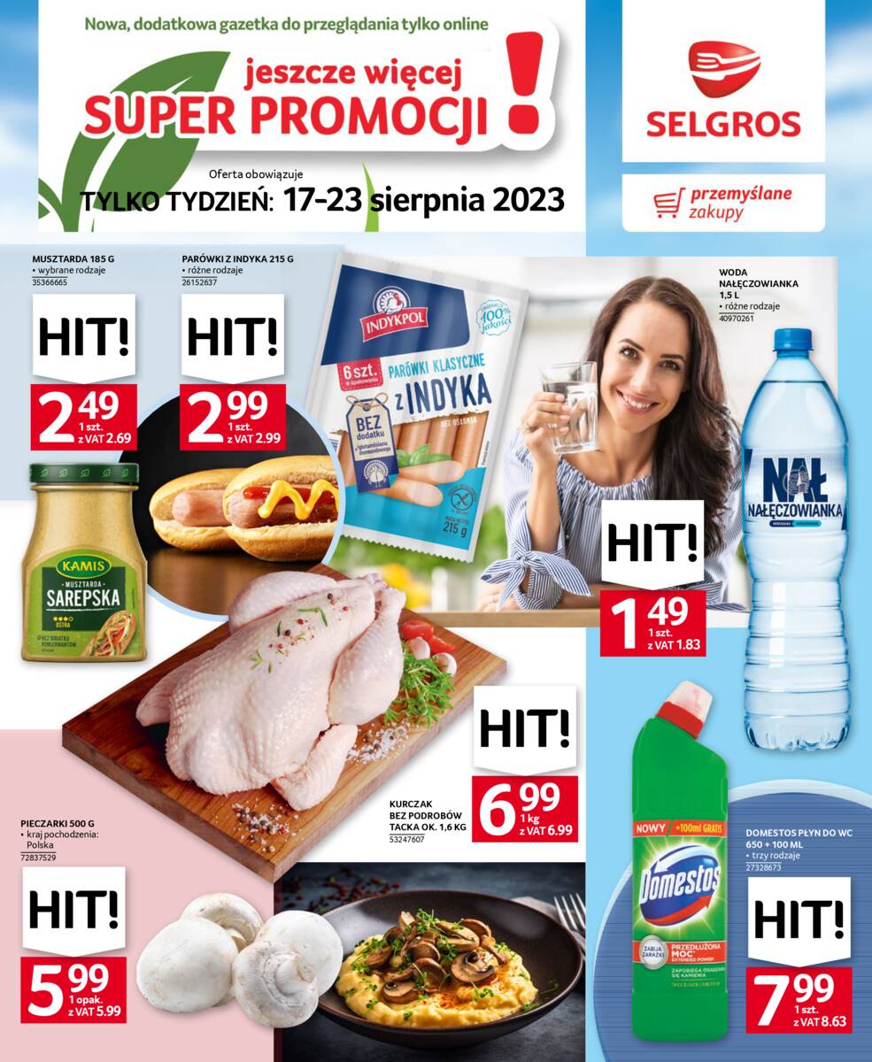 Gazetka promocyjna sklepu Selgros - Jeszcze więcej super promocji! - data obowiązywania: od 2023-08-17 do 2023-08-23