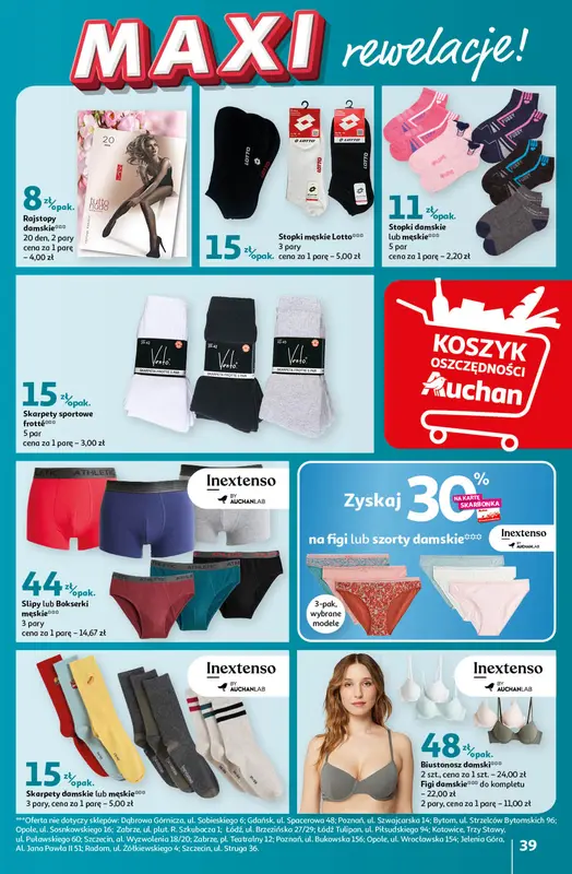 Gazetka promocyjna sklepu Auchan - Koszyk oszczędności - Maxi rewelacje! - data obowiązywania: od 14.09 do 20.09