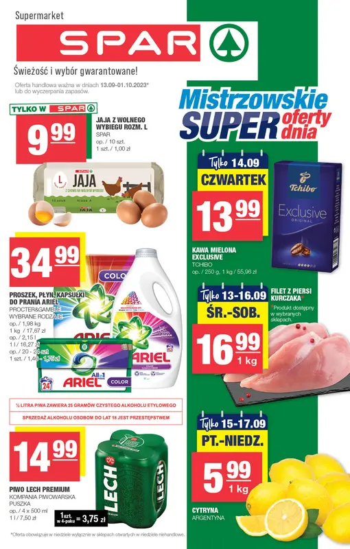 Spar supermarket - Mistrzowsk - Spar Gazetka promocyjna - W tym tygodniu - oferta 'brak'