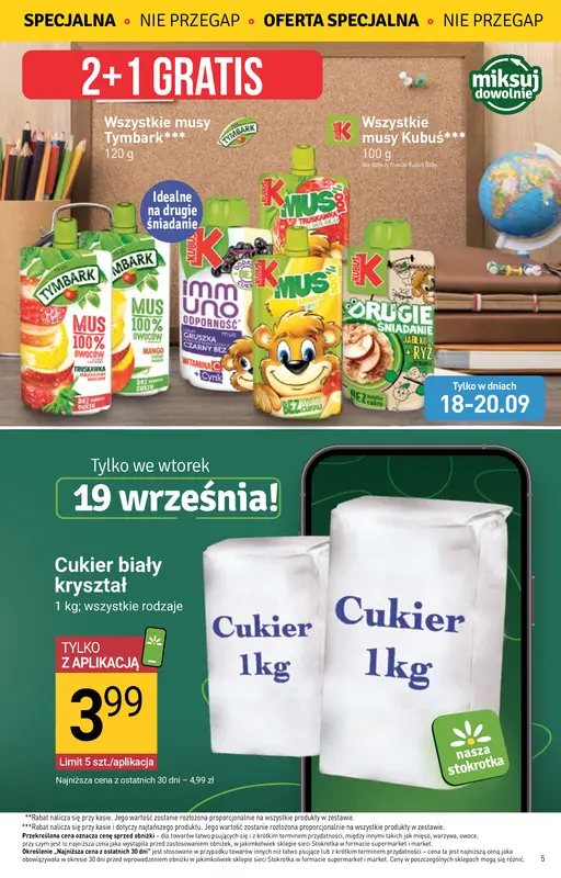 Gazetka promocyjna sklepu Stokrotka - Stokrotka Supermarket Od Czwartku - data obowiązywania: od 14.09 do 20.09