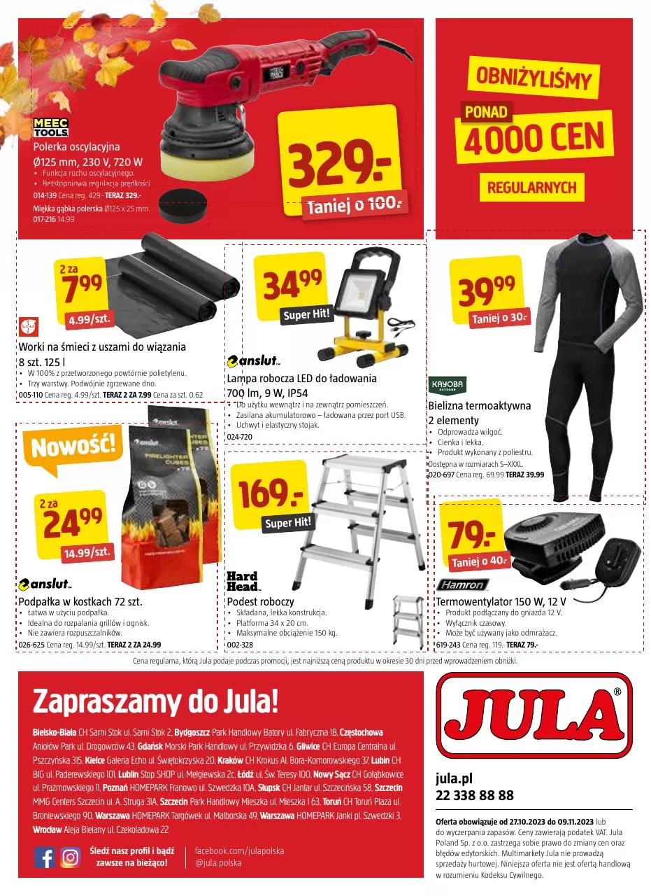 Gazetka promocyjna sklepu Jula - Zrobisz to z OBI - Black week - data obowiązywania: od 27.10 do 09.12