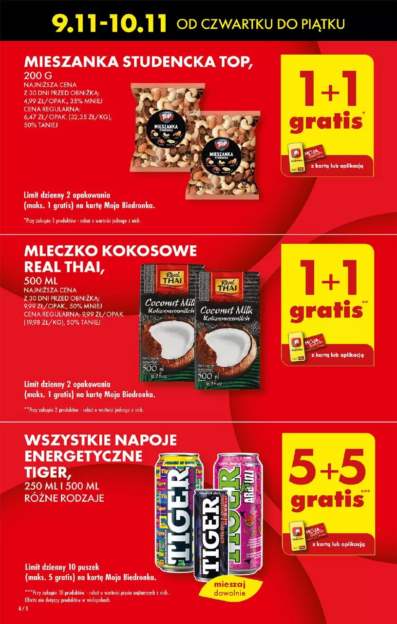 Gazetka promocyjna sklepu Biedronka - Produkty tygodnia - data obowiązywania: od 09.11 do 15.11