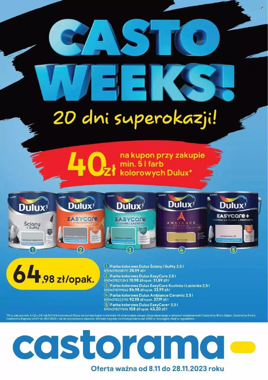 Casto Weeks! 20 dni superokaz - Castorama Gazetka promocyjna - W tym tygodniu - oferta 'brak'