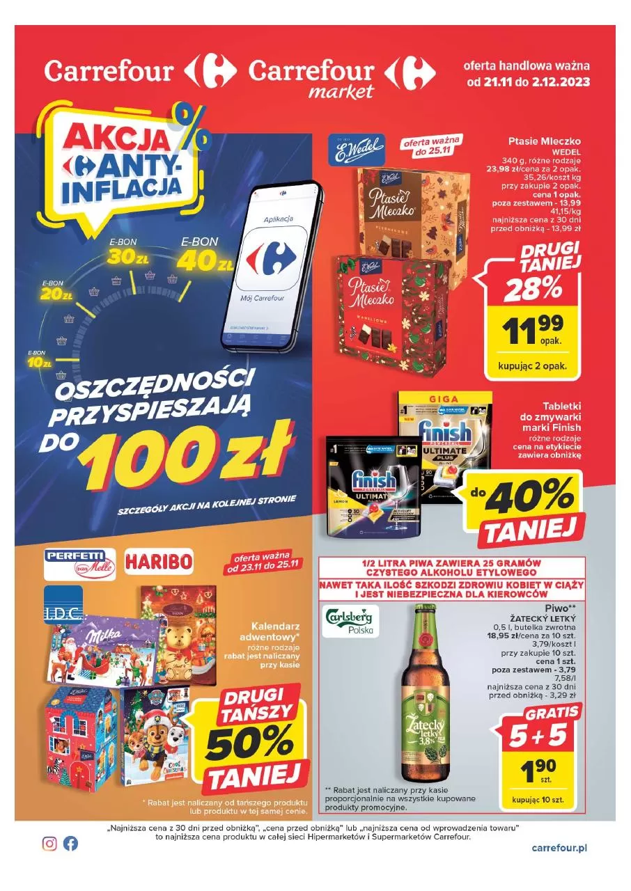Akcja antyinflacja - Carrefour Gazetka promocyjna - W tym tygodniu - oferta 'brak'