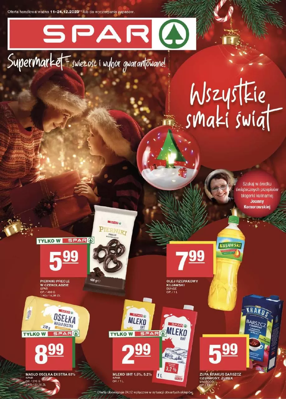 Wszystkie smaki świąt - Spar Gazetka promocyjna - W tym tygodniu - oferta 'brak'