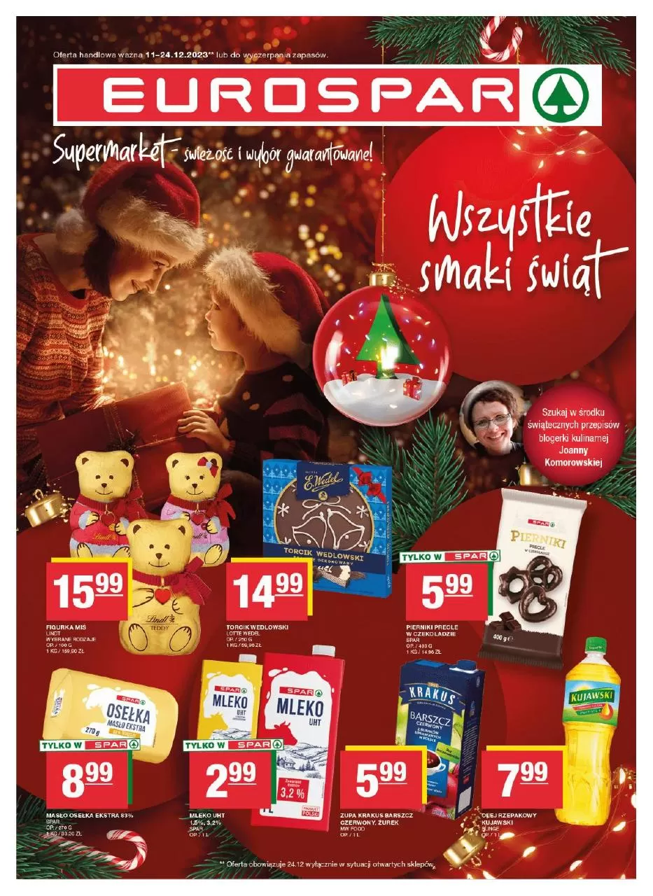 Wszystkie smaki świąt - Spar Gazetka promocyjna - W tym tygodniu - oferta 'brak'