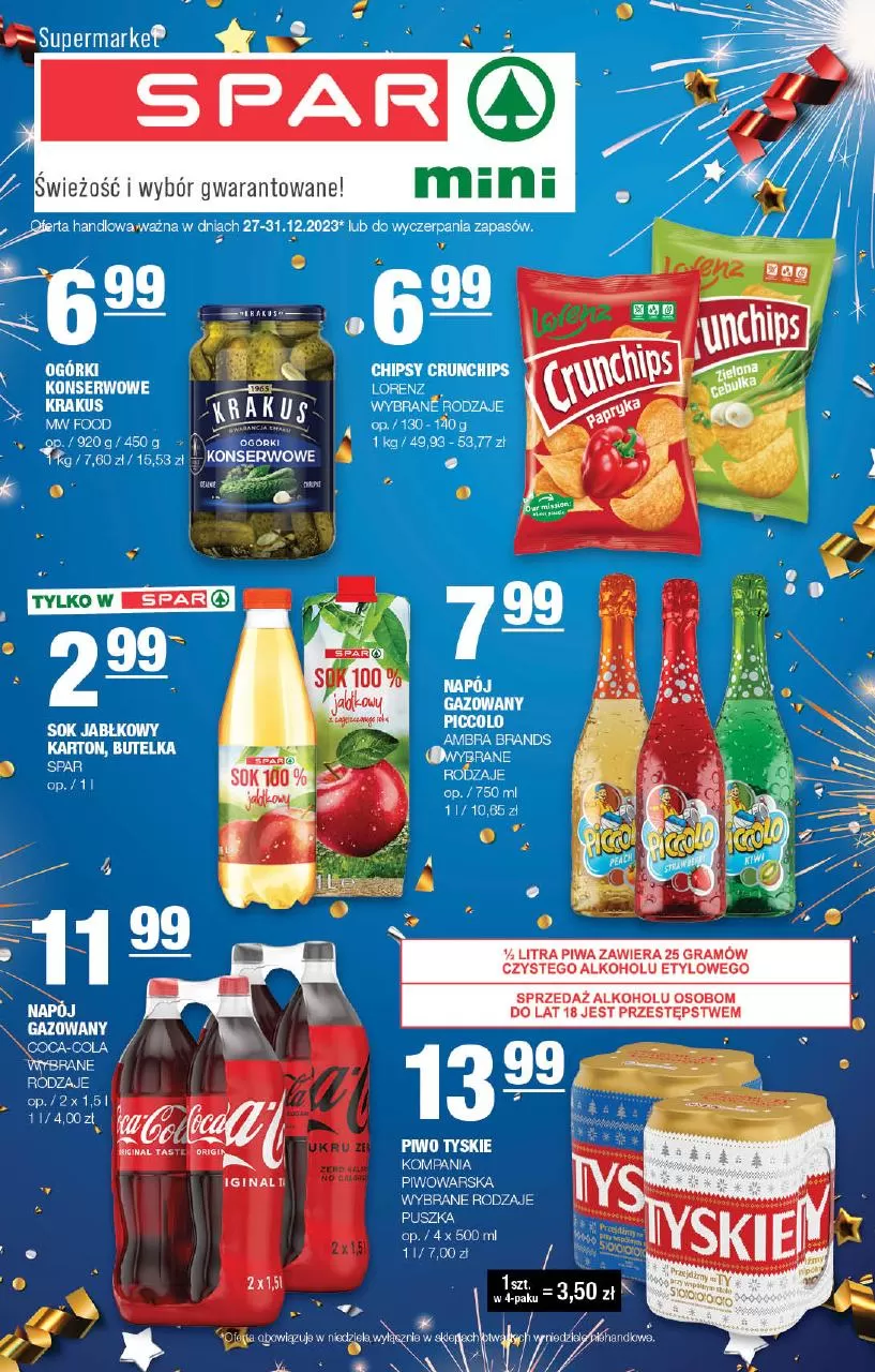 Spar mini Supermarket - Spar Gazetka promocyjna - W tym tygodniu - oferta 'brak'