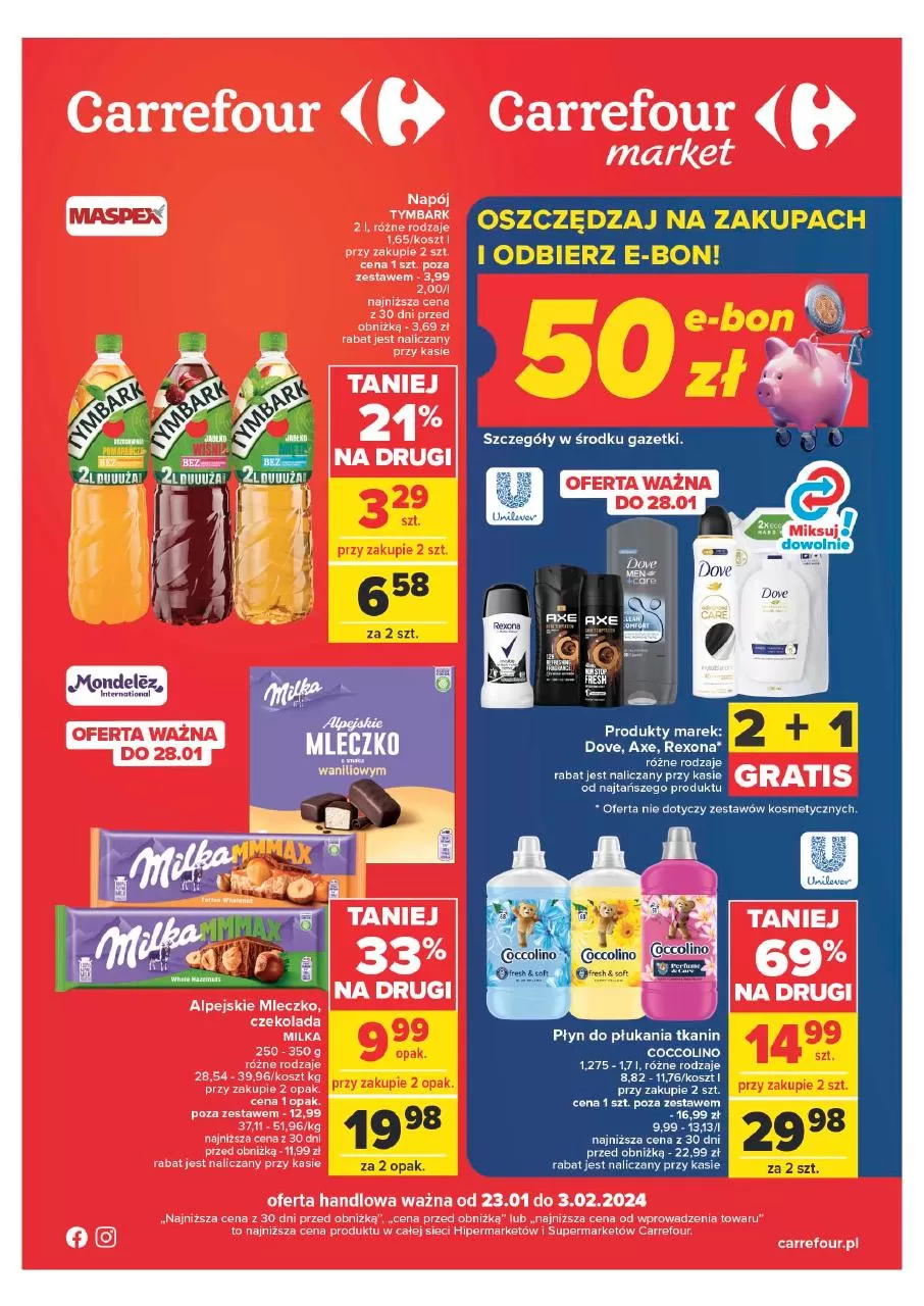 Oszczędzaj na zakupach i odb - Carrefour Gazetka promocyjna - W tym tygodniu - oferta 'brak'