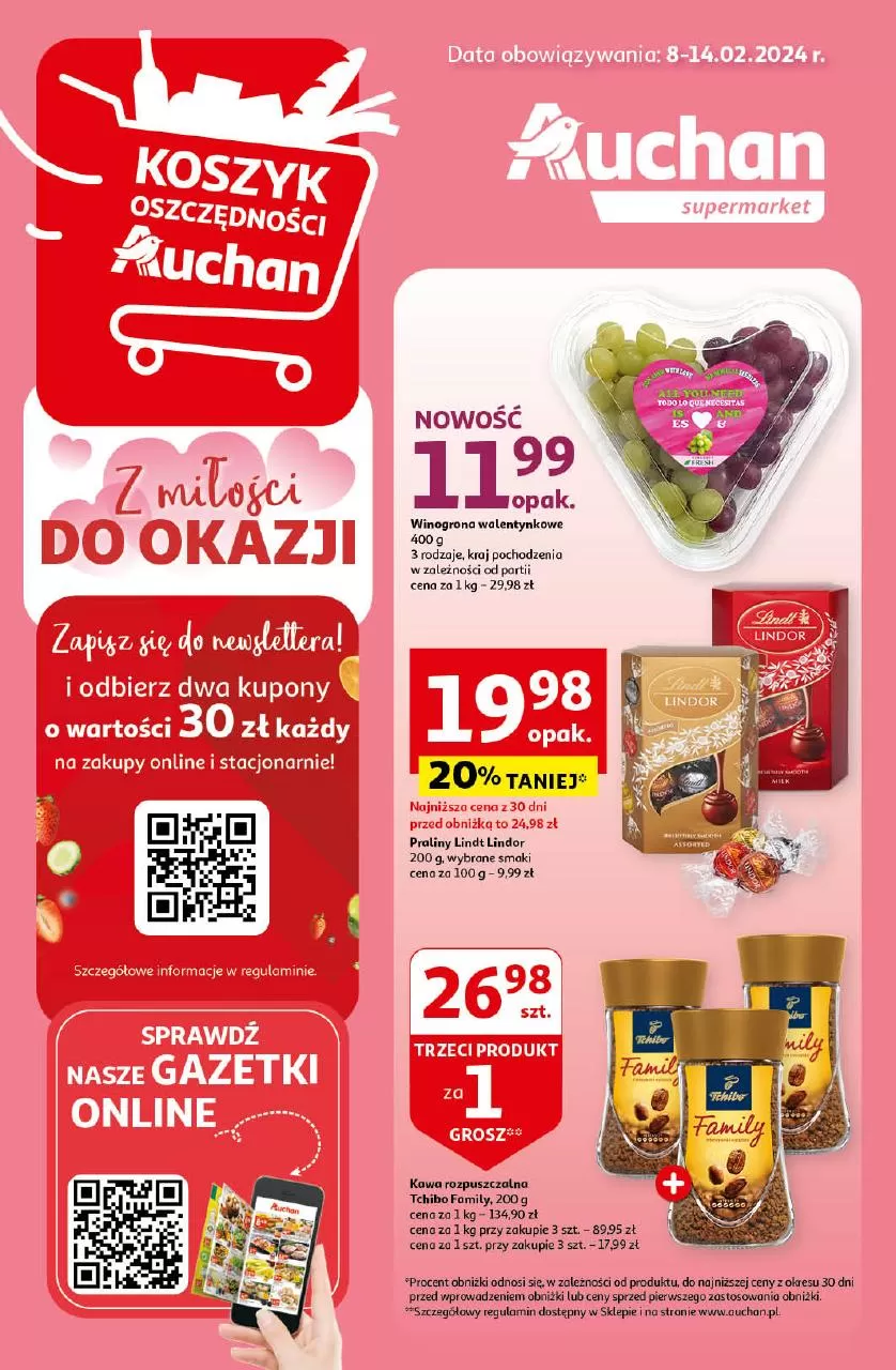 Gazetka promocyjna sklepu Auchan - Z małą cenką dźwigniesz więcej! - data obowiązywania: od 2024-02-22 do 2024-02-28