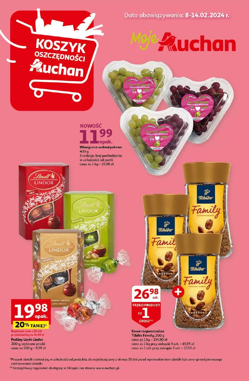 Gazetka promocyjna sklepu Auchan - Z małą cenką dźwigniesz więcej! - data obowiązywania: od 2024-02-22 do 2024-02-28