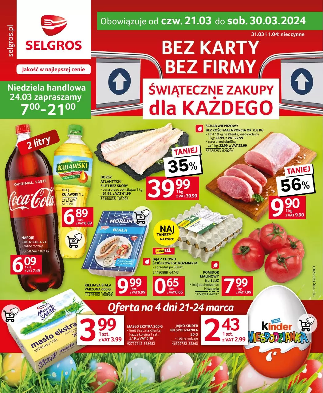 Ulotka gazetka promocyjna: Jakość w najlepszej cenie ze sklepu Selgros dostępna od 21.03 do 30.03
