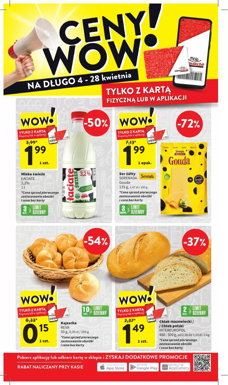 Ulotka gazetka promocyjna: Ceny wow! ze sklepu Intermarche dostępna od 04.04 do 28.04