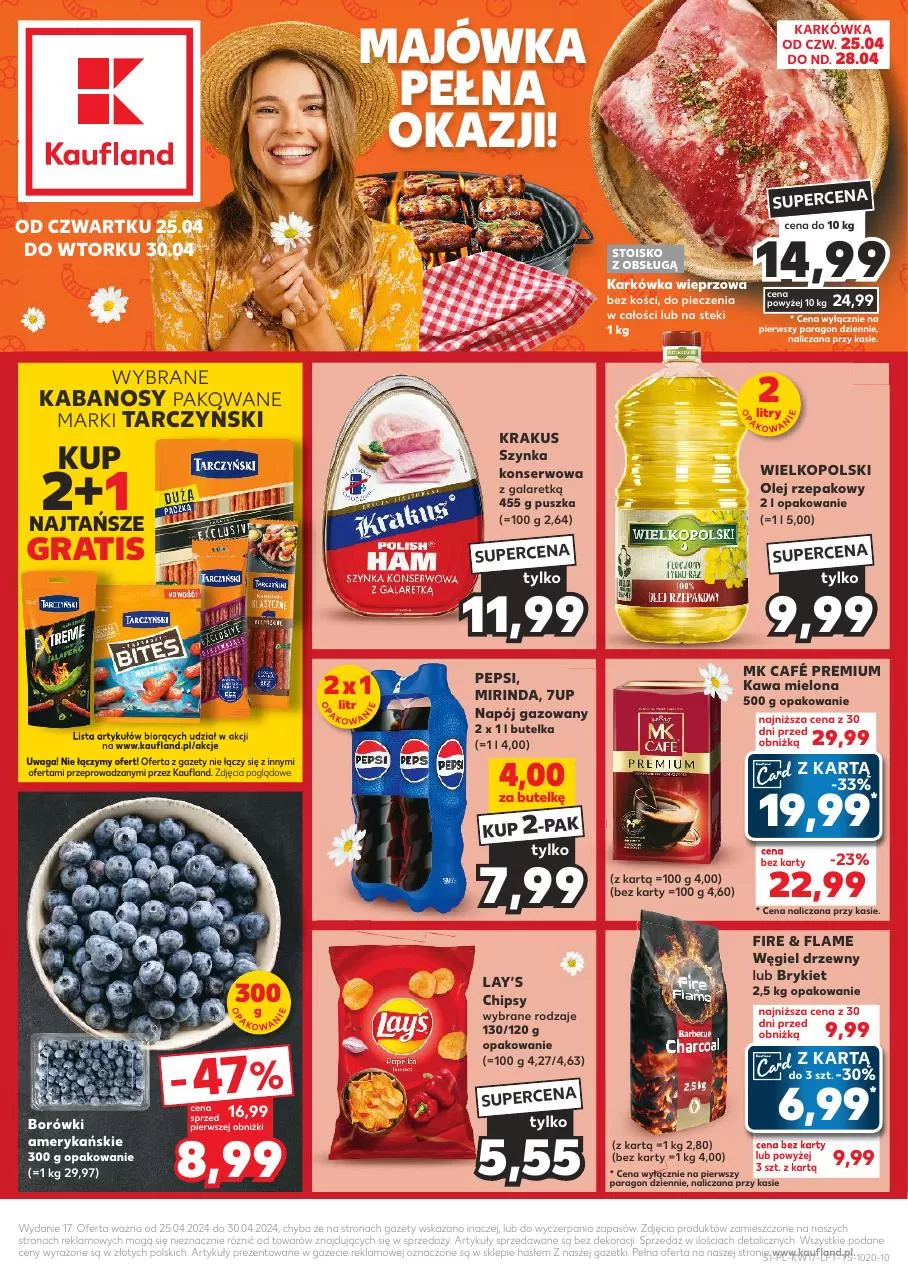 Ulotka gazetka promocyjna: Majówka pełna okazji! ze sklepu Kaufland dostępna od 25.04 do 30.04