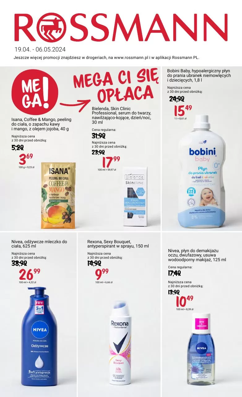 Gazetka promocyjna Auchan. Tytuł: Mega ci się opłaca . Oferta obowiązuje: 2024-04-19 - 2024-05-06