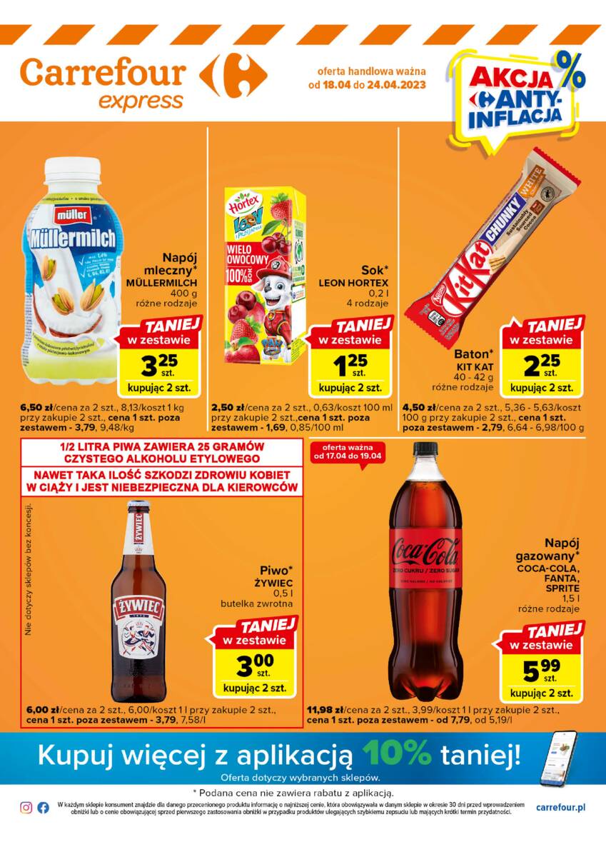 Akcja antyinflacja - Carrefour Express Gazetka promocyjna - W tym tygodniu - oferta 'brak'