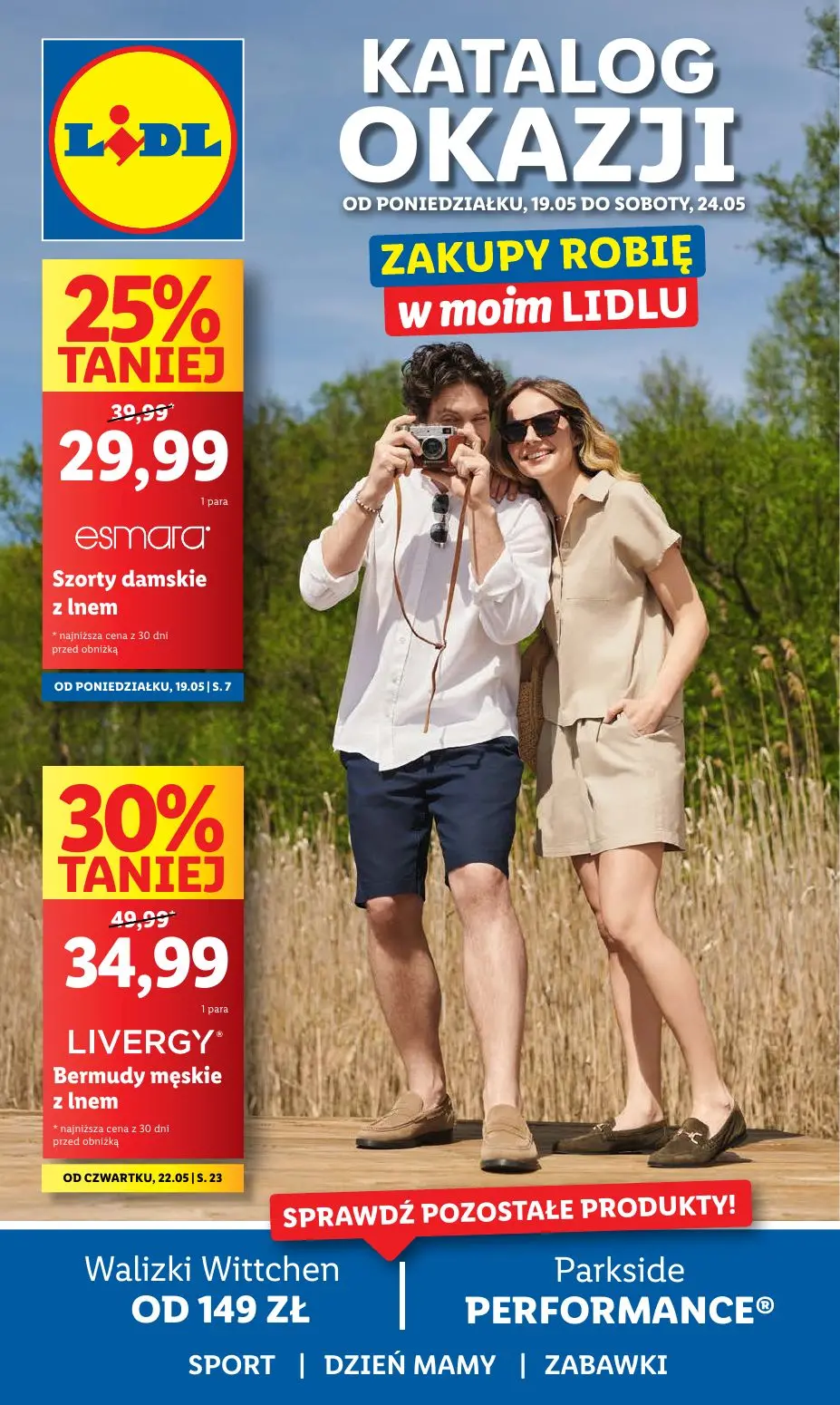 Gazetka promocyjna Drogerie Natura. Tytuł: KATALOG OKAZJI OD PONIEDZIAŁKU, 19.05 DO SOBOTY, 24.05 ZAKUPY ROBIĘ W MOIM LIDLU. Oferta obowiązuje: 2025-05-19 - 2025-05-24