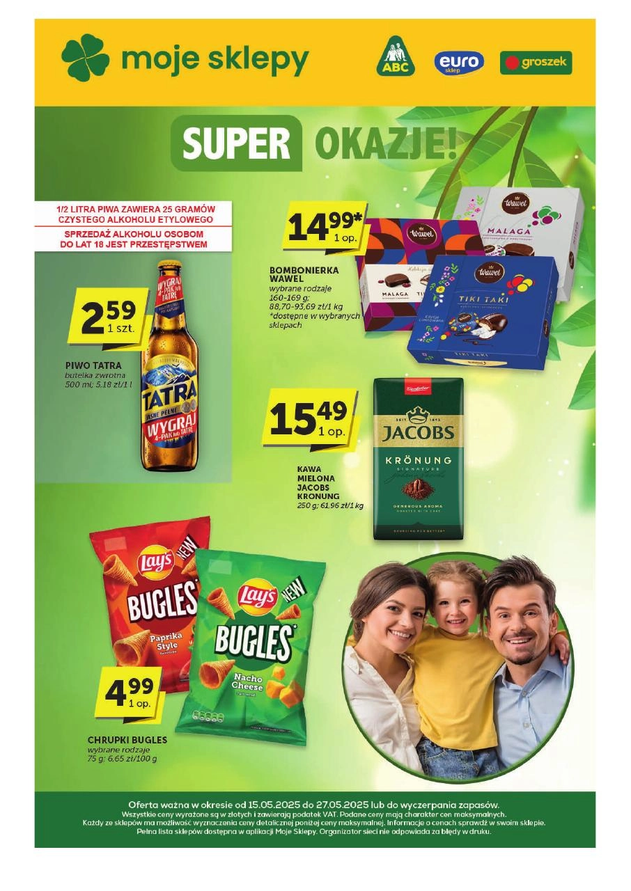 Gazetka promocyjna Stokrotka. Tytuł: Super okazje. Oferta obowiązuje: 2025-05-15 - 2025-05-27