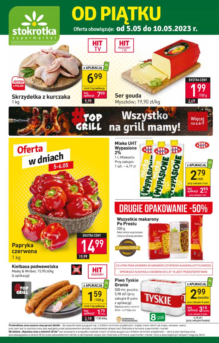 Gazetka promocyjna sklepu Stokrotka - Stokrotka Supermarket Od Piątku - data obowiązywania: od 2023-05-05 do 2023-05-10